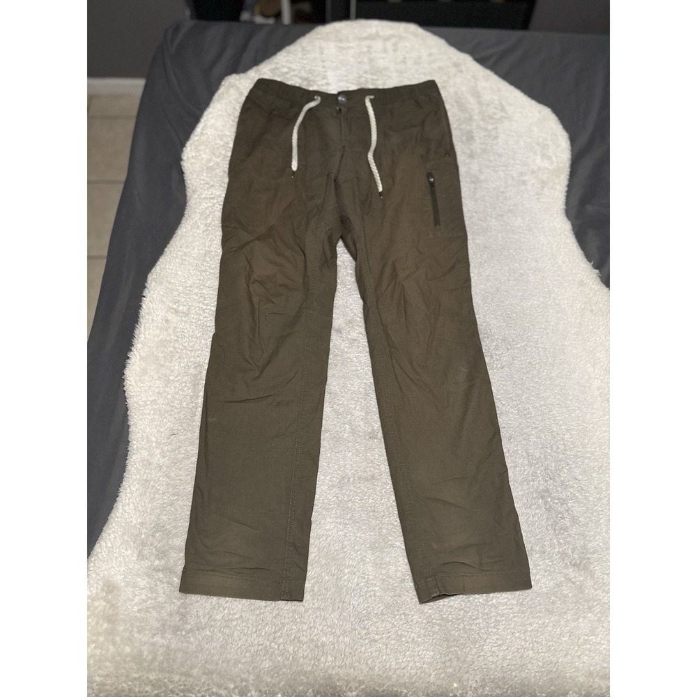 Vuori Men's Ripstop Climber Green Pants Size Large READ FADED